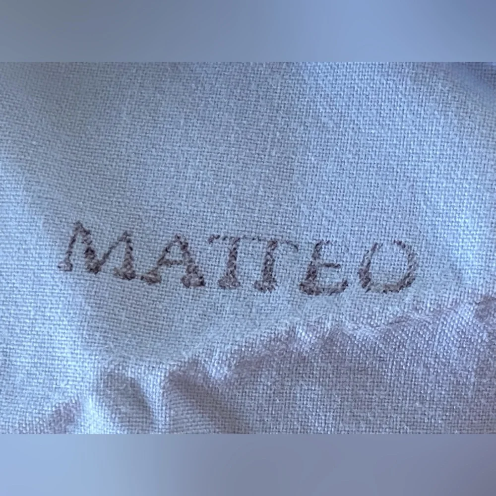 Pair of Matteo Tat Linen Queen Sham